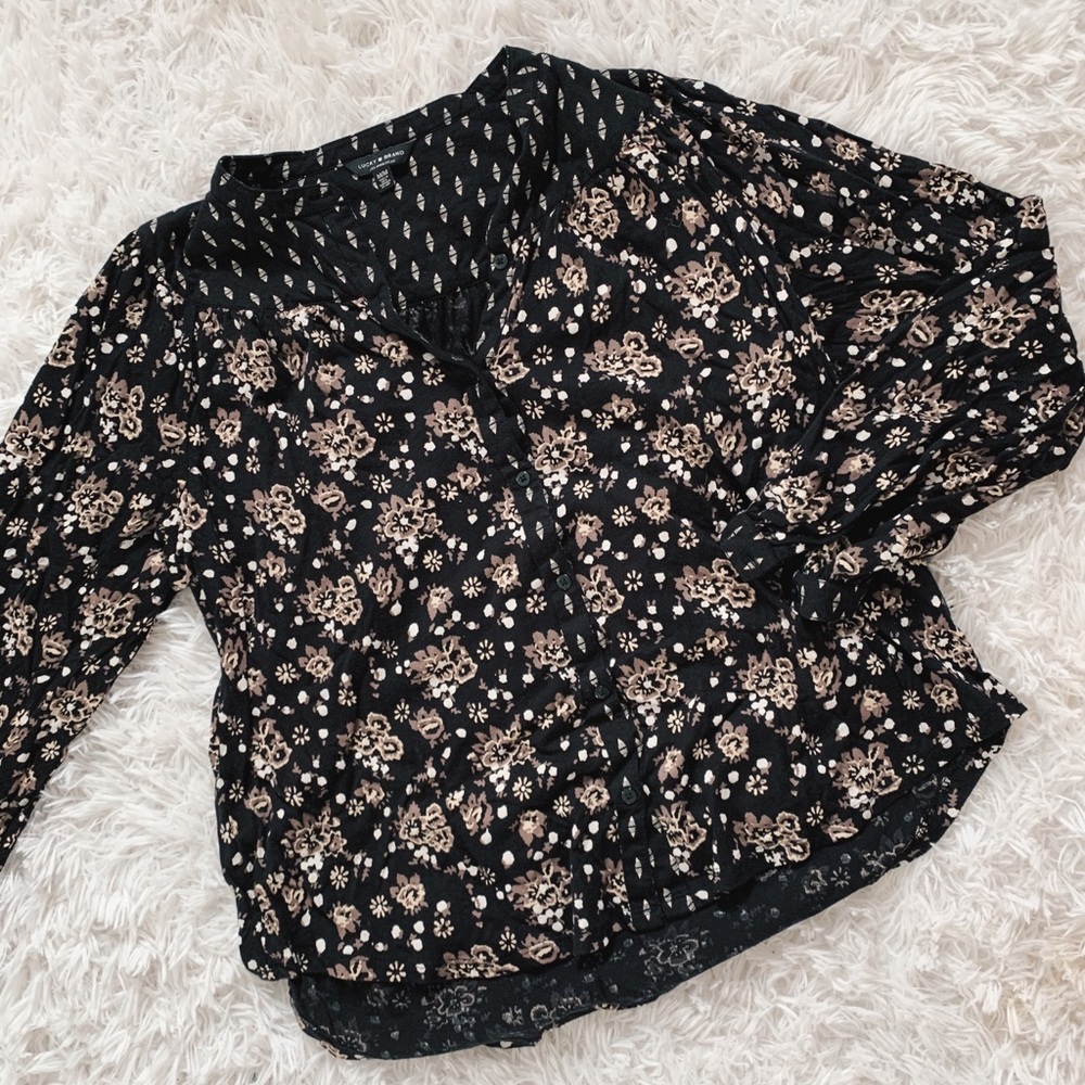 Lucky Brand Printed Blouse